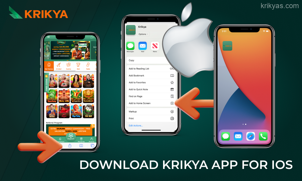 Krikya users from Bangladesh can download and install the iOS mobile app in a few simple steps
