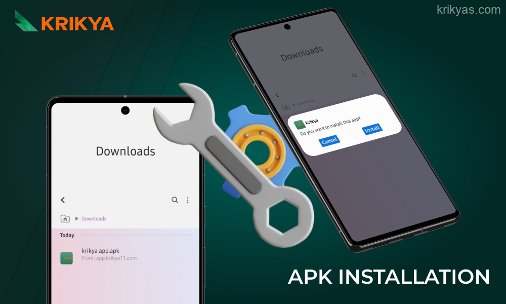 To install the Krikya mobile app for Android, Bangladeshi players need to follow simple instructions