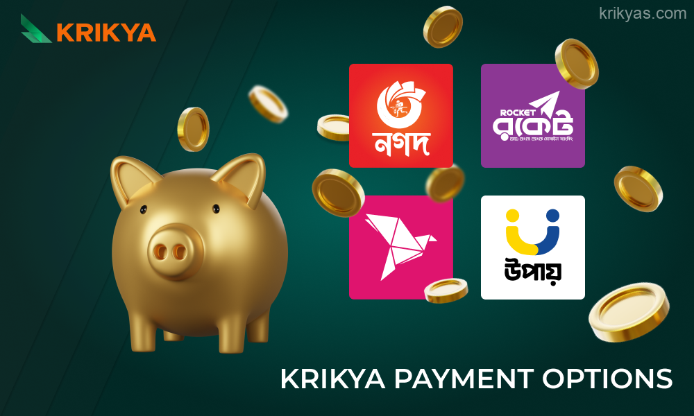Krikya offers Bangladeshi users safe and secure payment systems to make deposits