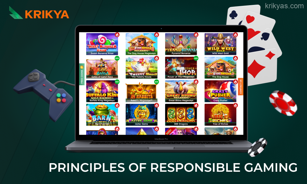 Krikya Bangladesh shares and supports the principles of responsible gaming