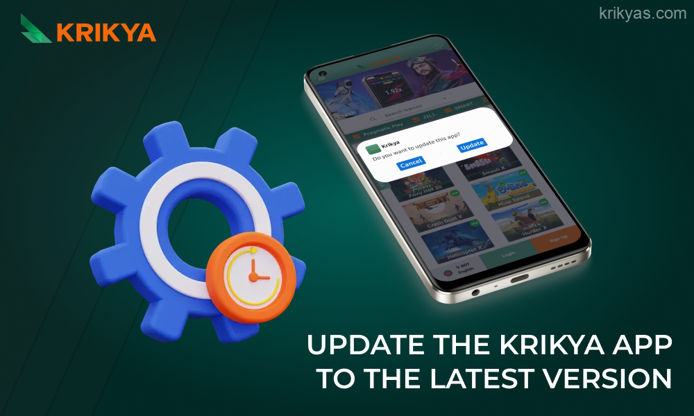 Users should regularly update the Krikya Android mobile app for the safest and most stable gaming experience