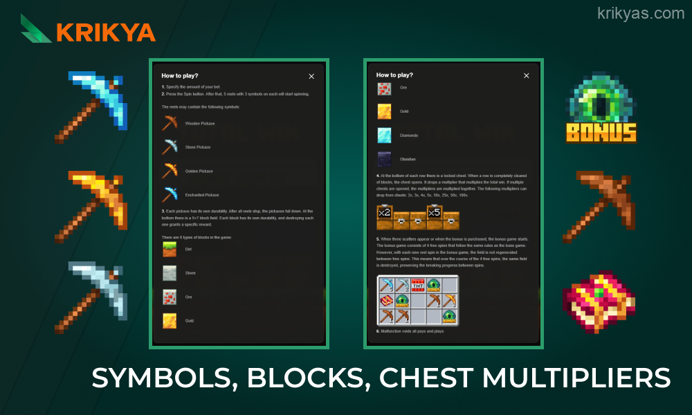 The exciting world of Mine Slot offers unique elements that set the game apart from other slots on Krikya